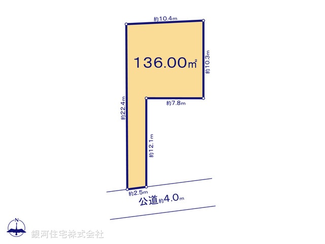 G00387826 埼玉県さいたま市浦和区大東２丁目 土地 2680万円【区画図】