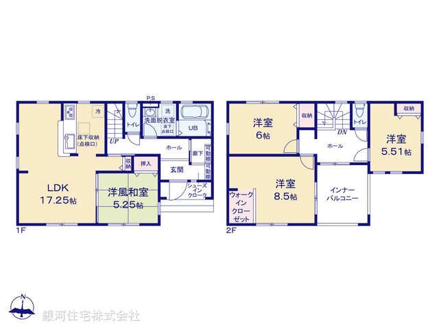 G00387848 埼玉県比企郡吉見町東野４丁目 新築一戸建て 2890万円【間取図】