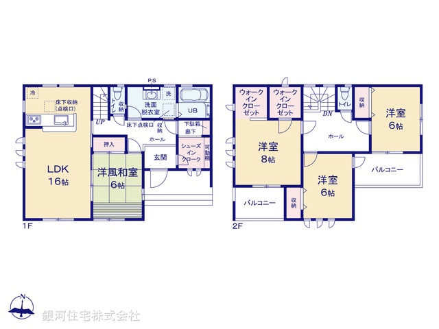 G00387849 埼玉県比企郡吉見町東野４丁目 新築一戸建て 2990万円【間取図】