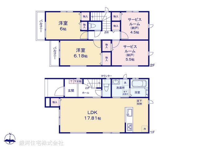 G00387937 千葉県千葉市中央区東千葉３丁目 新築一戸建て 4090万円【間取図】