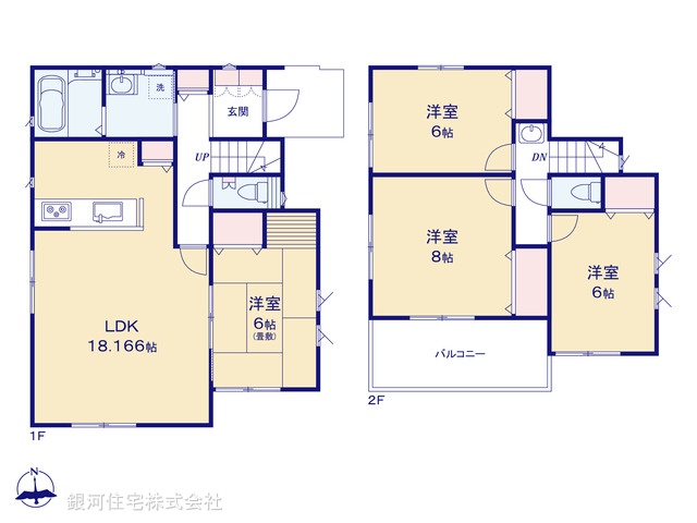 G00387948 千葉県船橋市二和西５丁目 新築一戸建て 4290万円【間取図】