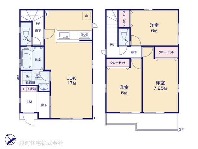 G00387970 千葉県八千代市大和田 新築一戸建て 2990万円【間取図】
