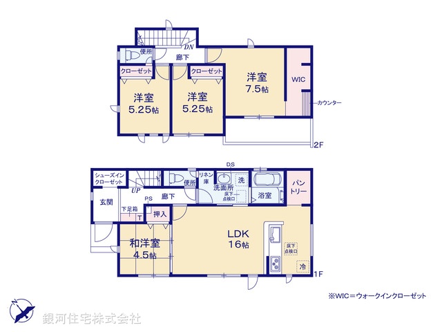 G00387999 千葉県千葉市若葉区貝塚１丁目 新築一戸建て 4190万円【間取図】