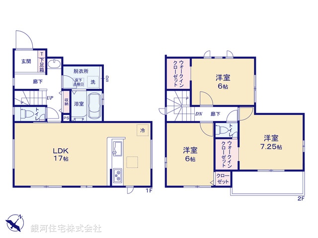 G00388033 千葉県我孫子市台田２丁目 新築一戸建て 3990万円【間取図】