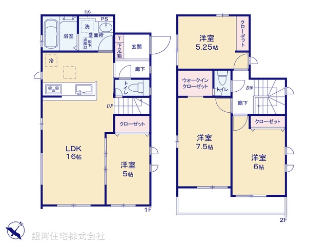 G00388036 千葉県我孫子市台田２丁目 新築一戸建て 3790万円【間取図】