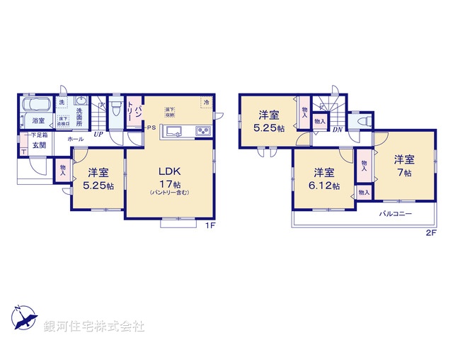 G00388040 千葉県千葉市中央区矢作町 新築一戸建て 3990万円【間取図】