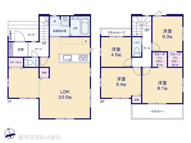 G00388062 千葉県柏市大室 新築一戸建て 4799万円【間取図】
