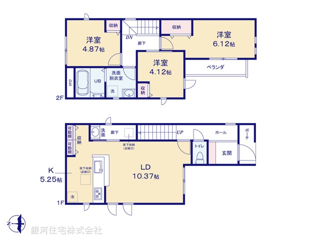 G00388091 東京都練馬区南田中４丁目 新築一戸建て 6480万円【間取図】