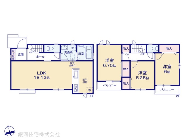 G00388097 東京都小金井市貫井南町１丁目 新築一戸建て 5590万円【間取図】