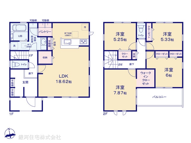 G00388200 東京都国分寺市新町２丁目 新築一戸建て 6380万円【間取図】