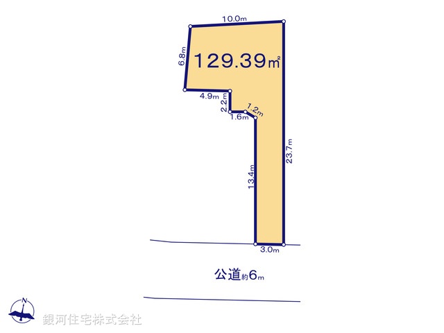 G00388299 埼玉県越谷市大字大林 土地 2099万円【区画図】