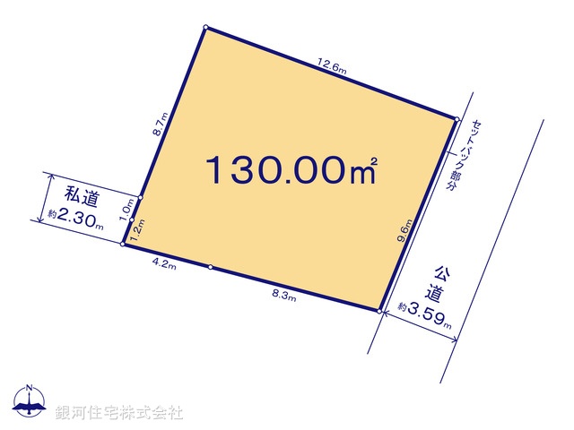 G00388394 東京都あきる野市二宮 土地 1990万円【区画図】
