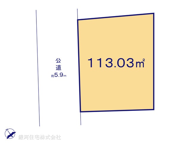 G00388524 神奈川県逗子市小坪２丁目 土地(建築条件付土地) 2280万円【区画図】