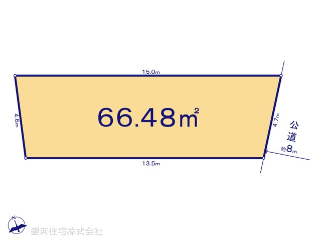 G00388545 千葉県市川市広尾２丁目 土地 3900万円【区画図】