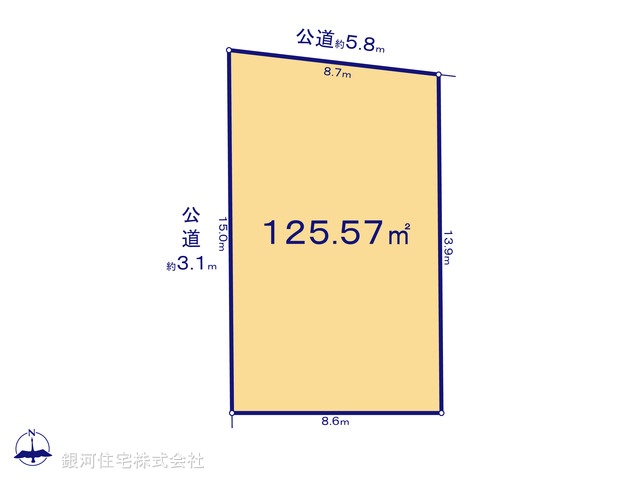 G00388594 埼玉県比企郡川島町大字上伊草 土地(建築条件付土地) 880万円【区画図】