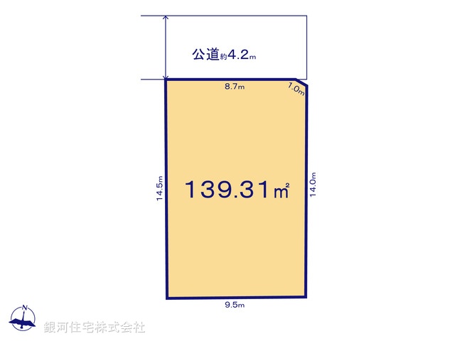 G00388674 東京都練馬区大泉学園町６丁目 土地 4699万円【区画図】