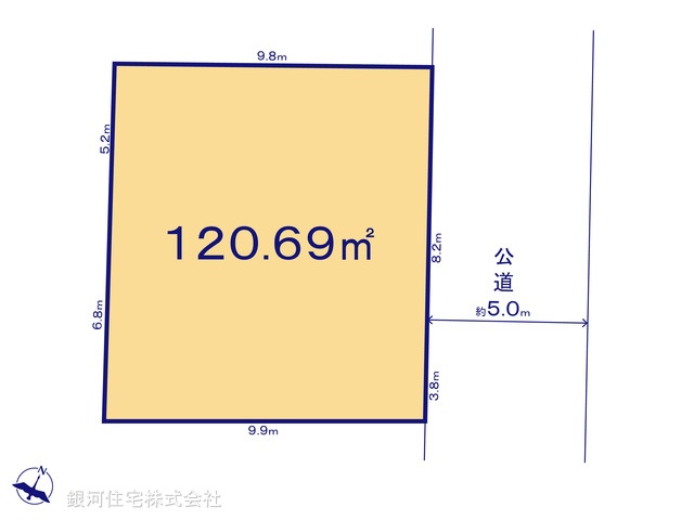G00388696 神奈川県相模原市南区相南３丁目 土地 4390万円【区画図】
