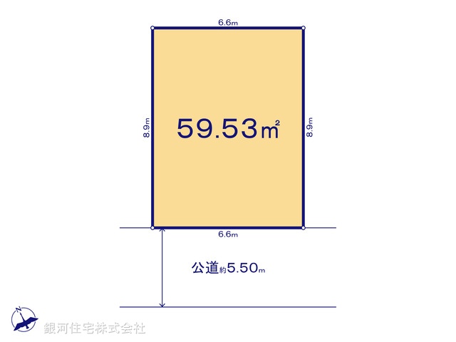 G00388746 千葉県浦安市富士見２丁目 土地 4340万円【区画図】