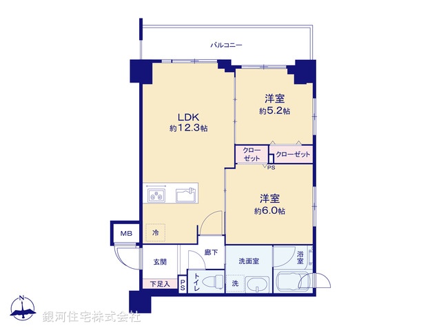 G00388759 東京都台東区清川２丁目 中古マンション 5999万円【間取図】