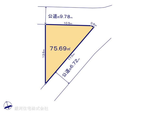 G00388765 千葉県船橋市市場４丁目 土地 3250万円【区画図】