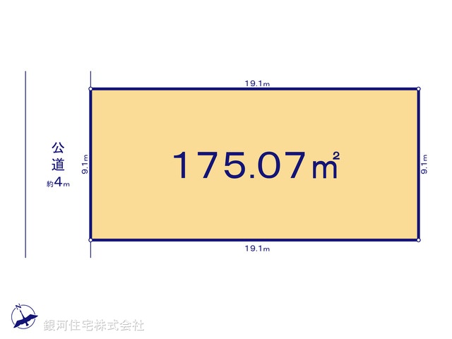 G00388787 埼玉県久喜市吉羽３丁目 土地 2380万円【区画図】