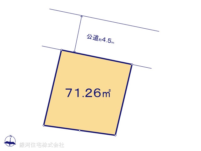 G00388809 神奈川県川崎市川崎区浅田２丁目 土地 3890万円【区画図】
