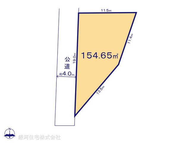 G00388827 千葉県柏市高柳 土地 2799万円【区画図】