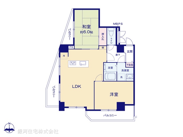 G00388828 東京都足立区千住４丁目 中古マンション 6180万円【間取図】