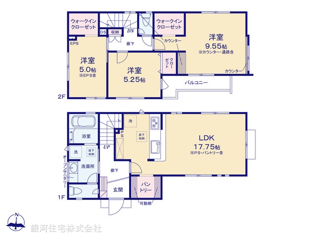 G00388858 東京都練馬区大泉学園町４丁目 新築一戸建て 5480万円【間取図】