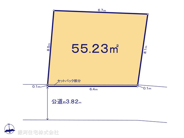 G00388874 埼玉県川口市幸町１丁目 土地 4980万円【区画図】