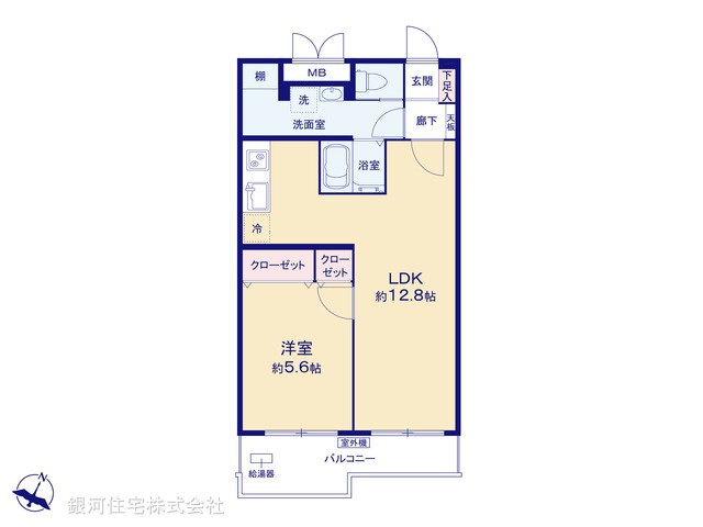 G00388890 東京都世田谷区三宿２丁目 中古マンション 4680万円【間取図】