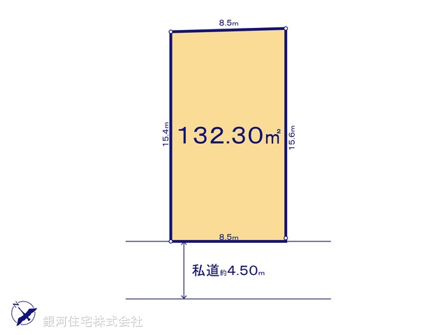 G00388899 東京都八王子市元八王子町２丁目 土地 1980万円【区画図】