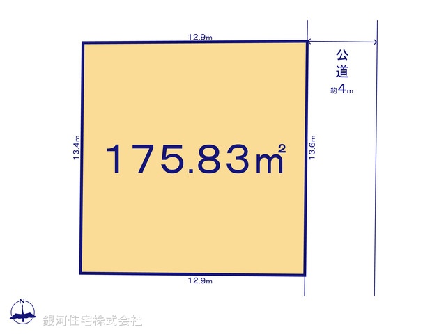 G00388981 神奈川県横浜市瀬谷区三ツ境 土地 5280万円【区画図】