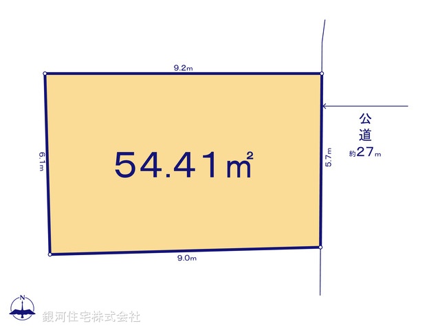 G00388987 東京都北区神谷３丁目 土地 7800万円【区画図】