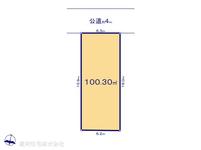 G00389077 神奈川県藤沢市小塚 土地(建築条件付土地) 3980万円【区画図】
