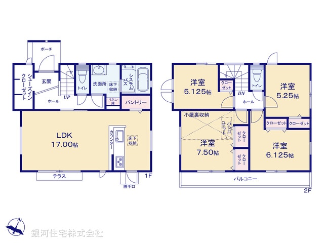 G00389106 神奈川県横浜市瀬谷区竹村町 新築一戸建て 3850万円【間取図】