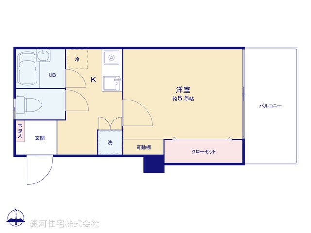 G00389124 東京都大田区北千束２丁目 中古マンション 1680万円【間取図】