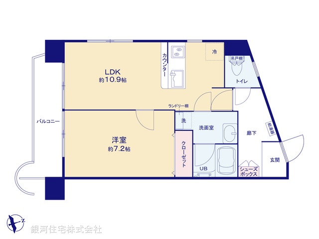 G00389136 東京都足立区千住桜木２丁目 中古マンション 2180万円【間取図】