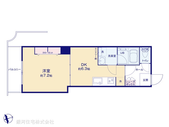 G00389137 東京都足立区千住桜木２丁目 中古マンション 1780万円【間取図】