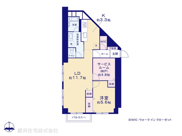 G00389156 埼玉県越谷市北越谷４丁目 中古マンション 1780万円【間取図】