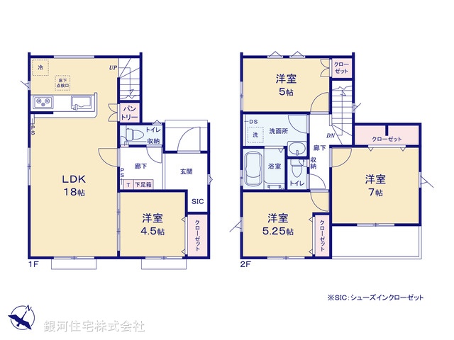 G00389163 埼玉県さいたま市北区吉野町１丁目 新築一戸建て 3989万円【間取図】