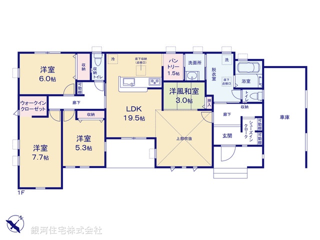 G00389174 埼玉県深谷市宿根 新築一戸建て 3490万円【間取図】