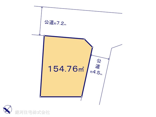 G00389198 埼玉県蓮田市緑町２丁目 土地 2180万円【区画図】