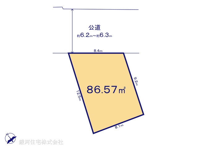 G00389216 埼玉県川口市坂下町２丁目 土地 2800万円【区画図】