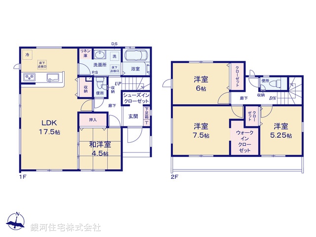G00389227 千葉県船橋市三咲９丁目 中古一戸建て 3490万円【間取図】