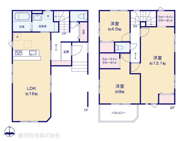 G00389231 埼玉県さいたま市北区日進町２丁目 新築一戸建て 5598万円【間取図】