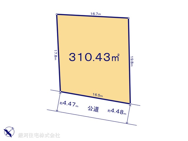 G00389257 神奈川県横浜市神奈川区片倉２丁目 土地 9980万円【区画図】
