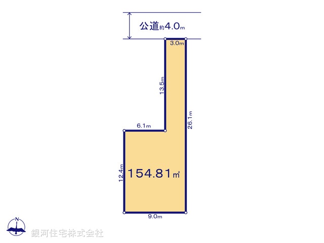 G00389305 神奈川県中郡大磯町国府本郷 土地(建築条件付土地) 1980万円【区画図】