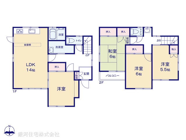 G00389316 千葉県松戸市大金平５丁目 中古一戸建て 2999万円【間取図】