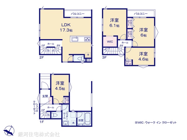 G00389398 神奈川県横浜市緑区鴨居２丁目 新築一戸建て 5280万円【間取図】
